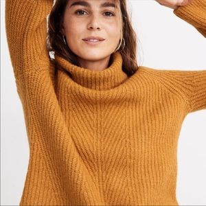 Madewell Mercer Turtleneck Sweater in Coziest Yarn L